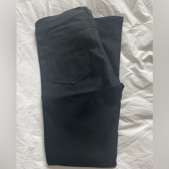 Rag & Bone mid-rise lamb leather front panel jeans - sz 29 - Picture 3 of 4